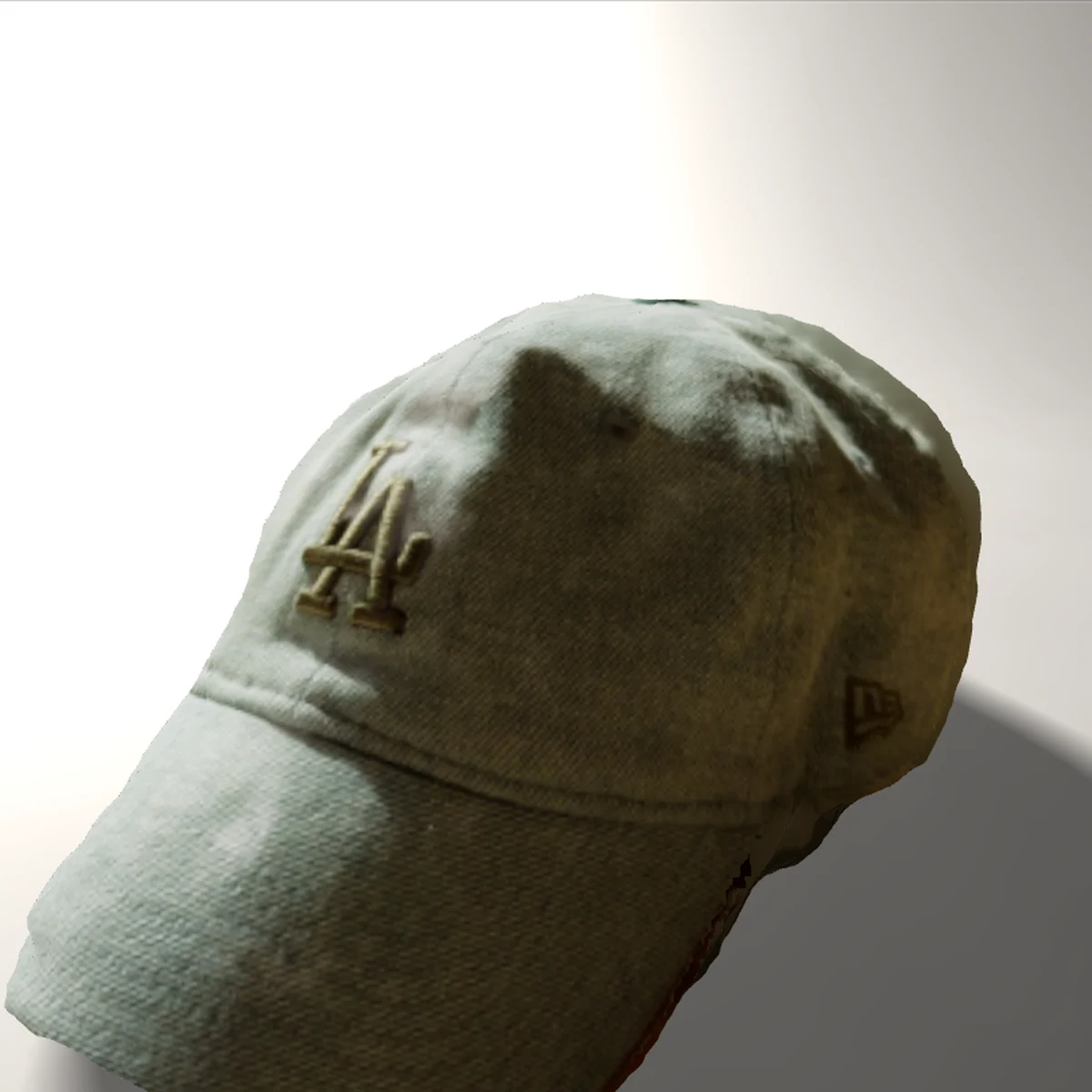 Lo stesso cappellino come modello 3D nello studio virtuale